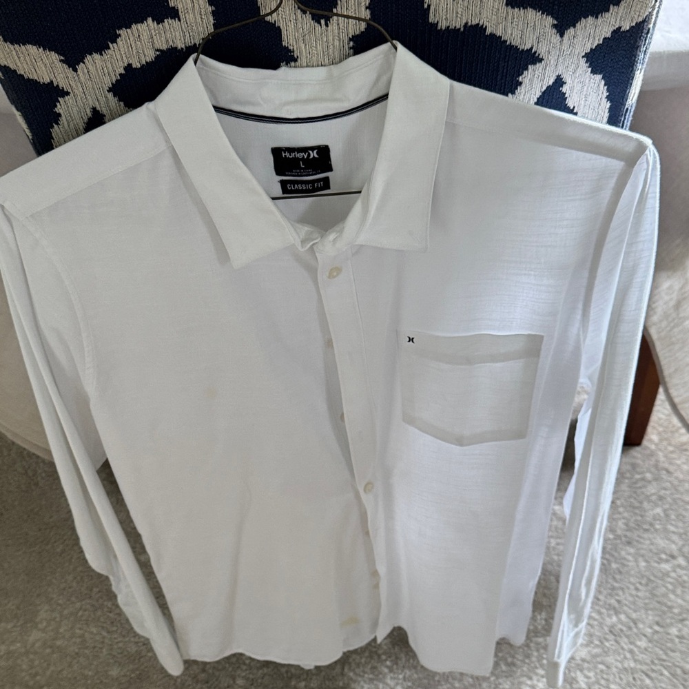 Hurley Classic White Long Sleeve Shirt